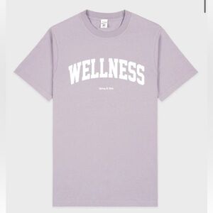 Sporty & Rich Wellness Ivy T-Shirt - Lilac Tie & Dye size Large - NWOT